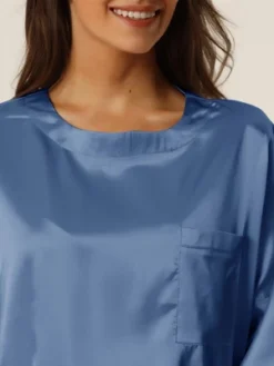 Cheibear Womens Soft Satin Short Sleeve T-Shirt And Shorts With Pockets Pajama Sets 2 Pcs -Cheibear Sales Store GUEST 02b60cc8 4af7 411f a248 8898bcd7c218