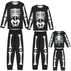 Cheibear Halloween Long Sleeve Family Matching Sleepwear Party Cosplay Pajama Set Black -Cheibear Sales Store GUEST 02d4ec61 15d0 4fa9 bcaf 6381b092a0e9