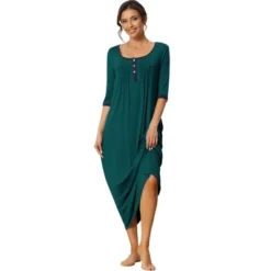 Cheibear Womens Sleepwear Lounge Long Dress With Pockets Soft Nightshirt Pajama Nightgown -Cheibear Sales Store GUEST 0436ba2a e198 4deb b155 eea061dc60e5