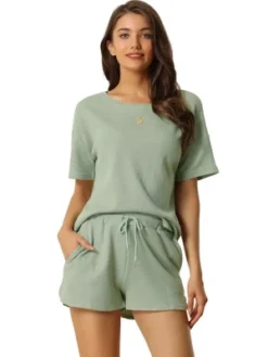 Cheibear Women's Casual Pullover Short Sleeve Lounge Sets With Shorts Jogger Outfit Summer Tracksuits 13 Cheibear Women's Casual Pullover Short Sleeve Lounge Sets With Shorts Jogger Outfit Summer Tracksuits -Cheibear Sales Store GUEST 054fb1da 4b46 4747 b90d 1a4e81ac631f