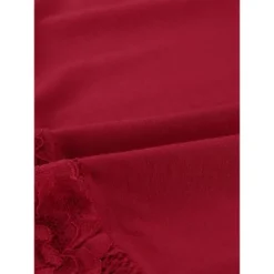 Cheibear Women's Lace Modal Soft Half Sleeves One Piece Nightgown -Cheibear Sales Store GUEST 057d47f2 1f27 41db 9c24 78849e62bd74