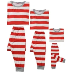 Cheibear Striped Winter Xmas Christmas Family Matching Sleepwear Set Red-Stripes 7 Cheibear Striped Winter Xmas Christmas Family Matching Sleepwear Set Red-Stripes -Cheibear Sales Store GUEST 0a430d5d b948 46b2 b11f 00faf9f50ff6