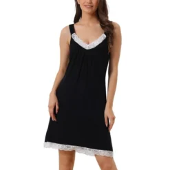 Cheibear Women's Nightgown Soft Pleated Sleep Dress Full Slip Lace Lingerie Babydoll Sleepwear -Cheibear Sales Store GUEST 0bfb5fb3 6cc5 4f6d 892c 6e00a9edeb80