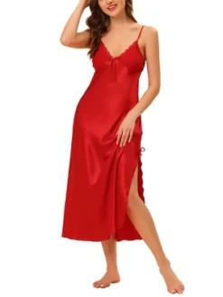 Cheibear Womens Pajama Dress Spaghetti Strap Nightdress Cami Lounge Satin Nightgowns 20 Cheibear Womens Pajama Dress Spaghetti Strap Nightdress Cami Lounge Satin Nightgowns -Cheibear Sales Store GUEST 11cb488d e647 4309 9dd7 b1b12f8ca731