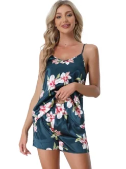 Cheibear Women's Sleeveless Cami Shirt Satin Nightwear Sleepwear Pajama Sets 22 Cheibear Women's Sleeveless Cami Shirt Satin Nightwear Sleepwear Pajama Sets -Cheibear Sales Store GUEST 18702196 d9df 4d43 a409 76ec8ec2d775