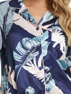 Cheibear Women's Floral Button Down Shirt Shorts Satin Pajama Set 2 Pcs -Cheibear Sales Store GUEST 197bc342 8826 4139 9a53 e9c3b7f23b8b
