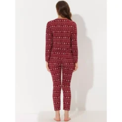 Cheibear Womens Sleepwear Pajama Long Sleeve Winter Nightwear Christmas Pj Elk Lounge Set -Cheibear Sales Store GUEST 1a79d9e6 7447 4ca0 b84d 78bbb85989e9