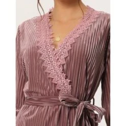 Cheibear Womens Velvet Nightgowns With Robe Lace Trim Loungewear Pajama Sets -Cheibear Sales Store GUEST 1ac83ba6 6451 4c7b 9a5b 5de17e3eefd4