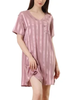 Cheibear Womens Sleepwear Pajama Dress Lounge Short Sleeve Striped Nightgown 16 Cheibear Womens Sleepwear Pajama Dress Lounge Short Sleeve Striped Nightgown -Cheibear Sales Store GUEST 1f083b4e 22ae 414d 98bf 9770c5d22253