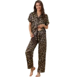 Cheibear Women's Silky Floral Short Sleeves Sleepshirt With Pants Pjs Set 2 Pcs 23 Cheibear Women's Silky Floral Short Sleeves Sleepshirt With Pants Pjs Set 2 Pcs -Cheibear Sales Store GUEST 1f7b2592 bbb6 4f50 9ba7 0acf975a5fa5