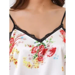 Cheibear Women's Floral 2 Pieces Pajama Sets Satin Lace Cami Long Pants Sleep Set Loungewear -Cheibear Sales Store GUEST 1f81901c 9ef4 48e4 ab80 9ef571468514