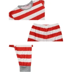 Cheibear Striped Winter Xmas Christmas Family Matching Sleepwear Set Red-Stripes 8 Cheibear Striped Winter Xmas Christmas Family Matching Sleepwear Set Red-Stripes -Cheibear Sales Store GUEST 216924f8 22c8 40f5 911c 3d9eba27048e
