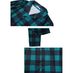 Cheibear Christmas Plaid Long Sleeve Tee With Pants Loungewear Family Pajama Sets -Cheibear Sales Store GUEST 2228a5c5 fc44 4698 9208 20d4fd0e9270