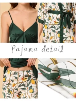 Cheibear Womens Satin Floral Lounge Cami Nightgown Sleepwear 4pcs Pajama Sets -Cheibear Sales Store GUEST 2a3611a8 ef86 479a b1b4 6fbe93ccb590