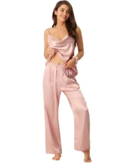 Cheibear Womens Satin Sleepwear Cowl Neck Cami Top With Long Pant PJ Loungewear Silky Pajama Set 14 Cheibear Womens Satin Sleepwear Cowl Neck Cami Top With Long Pant PJ Loungewear Silky Pajama Set -Cheibear Sales Store GUEST 38231da3 72a7 4391 8ec9 a1631b643013