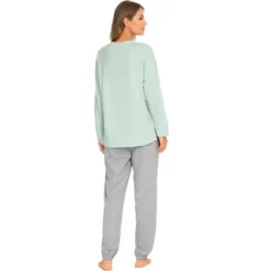 Cheibear Women's Sleepwear Lounge Solid Nightwear With Pants Soft Long Sleeve Pajama Set -Cheibear Sales Store GUEST 38ce76dd a722 4fda 9e45 86818c2e5498