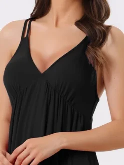 Cheibear Women's Sleeveless Nightgowns Sleepwear Chemises Lingerie V Neck Pajama Dress 13 Cheibear Women's Sleeveless Nightgowns Sleepwear Chemises Lingerie V Neck Pajama Dress -Cheibear Sales Store GUEST 39b4846d 397a 4f3a b2b5 9d640c21cd1d