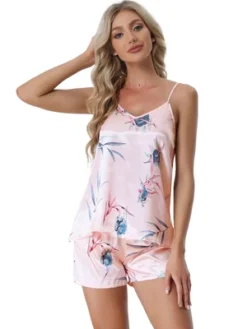 Cheibear Women's Sleeveless Cami Shirt Satin Nightwear Sleepwear Pajama Sets 21 Cheibear Women's Sleeveless Cami Shirt Satin Nightwear Sleepwear Pajama Sets -Cheibear Sales Store GUEST 3acc0ac6 81f8 4ec2 ae0b fd2652c7023e