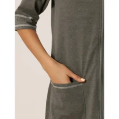 Cheibear Womens Zipper Front Housecoat With Pockets Long Robes -Cheibear Sales Store GUEST 3f50fe84 362f 43a8 8882 8632352c264d