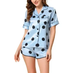Cheibear Women's Silky Satin Polka Dots Nightwear With Shorts Lounge Set 15 Cheibear Women's Silky Satin Polka Dots Nightwear With Shorts Lounge Set -Cheibear Sales Store GUEST 42a54bae 866d 4cea b30a 2c5d765d13b5