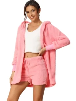 Cheibear Womens Fuzzy Fleece 3 Piece Outfits Pajamas Soft Coat Jacket And Crop Top With Shorts Lounge Set 13 Cheibear Womens Fuzzy Fleece 3 Piece Outfits Pajamas Soft Coat Jacket And Crop Top With Shorts Lounge Set -Cheibear Sales Store GUEST 4448bb3b d26b 4a87 954e c72166023ea5