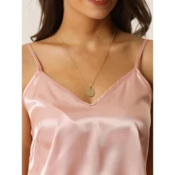 Cheibear Women's Matching Satin Nigthgown And Cami Shorts Pajama Sets 3 Pcs -Cheibear Sales Store GUEST 44f80b1c f1e4 4455 8de6 2f6a89566c30