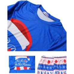 Cheibear Christmas Cute Letters Print Long Sleeve Tee With Pants Loungewear Family Pajama Sets Blue 7 Cheibear Christmas Cute Letters Print Long Sleeve Tee With Pants Loungewear Family Pajama Sets Blue -Cheibear Sales Store GUEST 4df19b36 c6f2 4210 9710 824fb8ca30b2