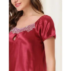 Cheibear Womens Satin Sleepwear Pajama Dress Nightshirt Soft Lounge Nightgowns 12 Cheibear Womens Satin Sleepwear Pajama Dress Nightshirt Soft Lounge Nightgowns -Cheibear Sales Store GUEST 4fbdda9f 28fb 475b 83e4 84d57905a199