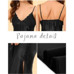 Cheibear Womens Pajama Dress Spaghetti Strap Nightdress Cami Lounge Satin Nightgowns 14 Cheibear Womens Pajama Dress Spaghetti Strap Nightdress Cami Lounge Satin Nightgowns -Cheibear Sales Store GUEST 5a9db74e 8e00 43ed 83e8 4294be3bbb71