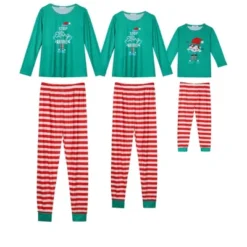 Cheibear Christmas Long Sleeve Tee With Letter And Striped Pants Family Pajama Sets 20 Cheibear Christmas Long Sleeve Tee With Letter And Striped Pants Family Pajama Sets -Cheibear Sales Store GUEST 5aace416 5d84 4e42 980d 7eee0dd432c9