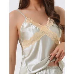 Cheibear Womens Silky Lace Camisole With Pants Loungewear Pajama Sets 2 Pcs -Cheibear Sales Store GUEST 7a95ce30 a19c 4db7 8840 63f0530076b8