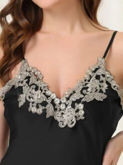 Cheibear Womens Satin Sleeveless Nigthgown Lace Trim Sleep Dress Sleepwear Pajama Dress 10 Cheibear Womens Satin Sleeveless Nigthgown Lace Trim Sleep Dress Sleepwear Pajama Dress -Cheibear Sales Store GUEST 7c6675df 7593 4940 85bf f70dbfdbc8de