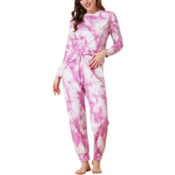 Cheibear Womens Sleepwear Crew Neck Christmas Nightwear With Pants Loungewear Pajama Set -Cheibear Sales Store GUEST 814f4d23 97e6 466b bf75 af2754643e89