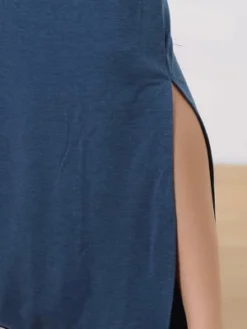 Cheibear Women's Summer Cold Shoulder With Pockets Casual Maxi Maternity Lounge Dress -Cheibear Sales Store GUEST 8345d3bf f05d 411f 85f9 c32bf355792f