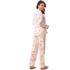 Cheibear Women's Sleepwear Loungewear Cute Print With Pants Soft Long Sleeve Pajama Set -Cheibear Sales Store GUEST 8771944f 64c4 4de2 bd9a 2beaf743ebcb
