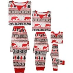 Cheibear Christmas Party Long Sleeve Family Matching 2-Pieces Pajama Set -Cheibear Sales Store GUEST 8a6e927a 068e 4640 989a 9d1ef136b7e1