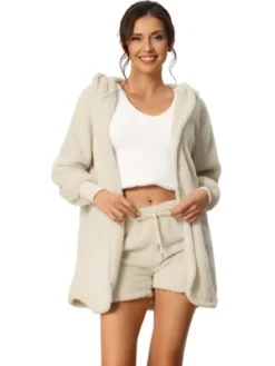 Cheibear Womens Fuzzy Fleece 3 Piece Outfits Pajamas Soft Coat Jacket And Crop Top With Shorts Lounge Set 12 Cheibear Womens Fuzzy Fleece 3 Piece Outfits Pajamas Soft Coat Jacket And Crop Top With Shorts Lounge Set -Cheibear Sales Store GUEST 9462a45b e80c 4e3e ad35 4fdcb3b3c641
