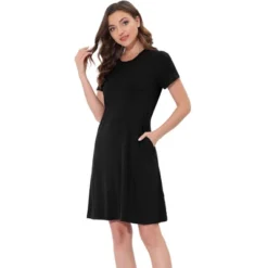 Cheibear Womens Sleepwear Pajama Dress With Pockets Nightshirt Lounge Nightgown -Cheibear Sales Store GUEST 98af5de5 467f 474a 9e94 0bd7223feacd