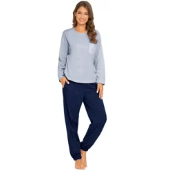 Cheibear Women's Sleepwear Lounge Solid Nightwear With Pants Soft Long Sleeve Pajama Set -Cheibear Sales Store GUEST a0f5da60 73e4 44ee a610 daf33ed6e69b