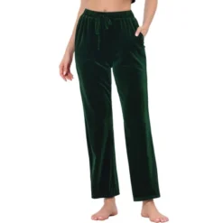 Cheibear Womens Velvet Bottom Lounge Pajama Sleepwear Ankle Wide Leg Pants -Cheibear Sales Store GUEST a117a803 8b06 40e5 a1ae 186b04b03203