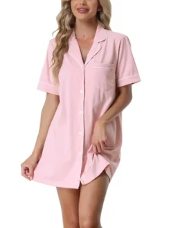 Cheibear Womens Pajama Shirt Dress Button Down Sleep Nightshirt Lounge Sleepwear Nightgowns 17 Cheibear Womens Pajama Shirt Dress Button Down Sleep Nightshirt Lounge Sleepwear Nightgowns -Cheibear Sales Store GUEST a4b3c94a 3f9a 4c1c a6c1 2621525b3c40