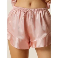 Cheibear Women's Matching Satin Nigthgown And Cami Shorts Pajama Sets 3 Pcs -Cheibear Sales Store GUEST a54b2fe6 0fd8 4209 9312 58a341011d67