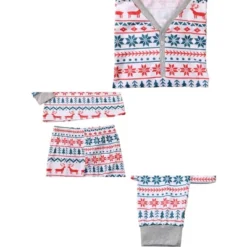 Cheibear Christmas Sleepwear Long Sleeve Tee With Pants Loungewear Family Pajama Sets -Cheibear Sales Store GUEST a5ad7b46 c226 4b89 9b43 dafadad0aeb3