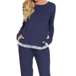 Cheibear Womens Sleepwear Soft Lace Trim Knit Stretch Long Sleeve Shirt And Pants 2pcs Pajama Set 8 Cheibear Womens Sleepwear Soft Lace Trim Knit Stretch Long Sleeve Shirt And Pants 2pcs Pajama Set -Cheibear Sales Store GUEST af6068ec ff7a 4a7f 8171 032a0d9a764b