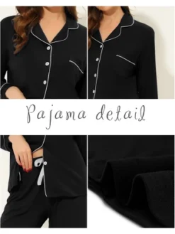 Cheibear Women's Long Sleeves Pants Nightwear Button Down Lounge Pajamas Set 12 Cheibear Women's Long Sleeves Pants Nightwear Button Down Lounge Pajamas Set -Cheibear Sales Store GUEST b414e805 4749 47c5 9930 8f662e158f2a