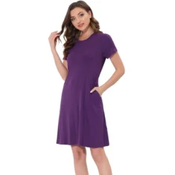 Cheibear Womens Sleepwear Pajama Dress With Pockets Nightshirt Lounge Nightgown -Cheibear Sales Store GUEST b57ec1d4 8ac8 4be7 8620 c2ff60af54ee