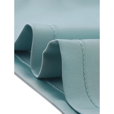 Cheibear Women's Satin Lace Long Sleeve Button-Down Shirt With Pants Pajama Sets 2 Pcs 4 Cheibear Women's Satin Lace Long Sleeve Button-Down Shirt With Pants Pajama Sets 2 Pcs - Image 4