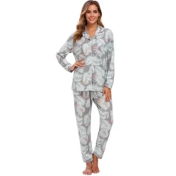 Cheibear Womens Sleepwear Lounge Cute Print Nightwear With Pants Long Sleeve Pajama Set -Cheibear Sales Store GUEST c890aacb f928 49cb a054 c160a42b4d67