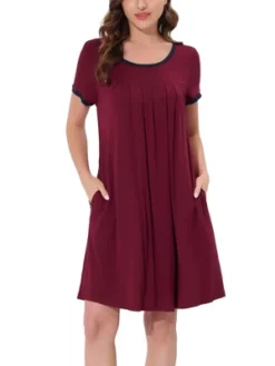 Cheibear Womens Sleepwear Lounge Dress Summer Pajama Nightgown -Cheibear Sales Store GUEST cac37ffd 4ebf 478d bfd6 0cb3705f6043