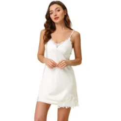 Cheibear Womens Satin Pajama Silk Nightgown Lounge Nightdress With Robe Sets -Cheibear Sales Store GUEST cb0a12b8 6af8 45b2 9d0d 026fc6109fa5